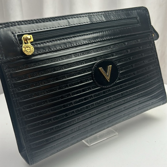 Mario Valentino black Clutch Black Noir - Picture 3 of 17